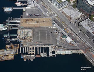 Working from Barges – Seattle’s Colman Dock Project Underway
